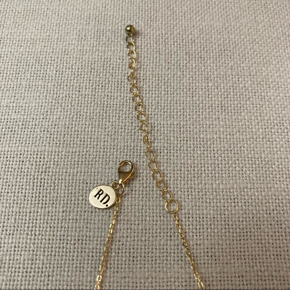 Rae Dunn WISH Classic Pendant Necklace Yellow Gold 925 Silver Gift Box - Picture 6 of 9